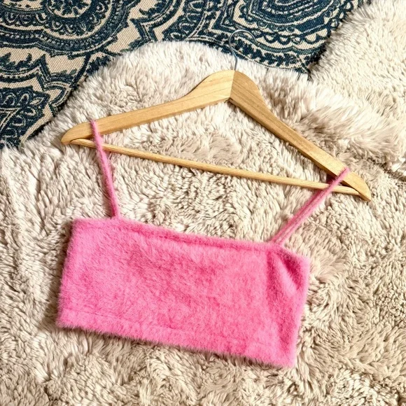 Amanda Uprichard Cropped Cami XS fuzzy - Picture 3 of 6
